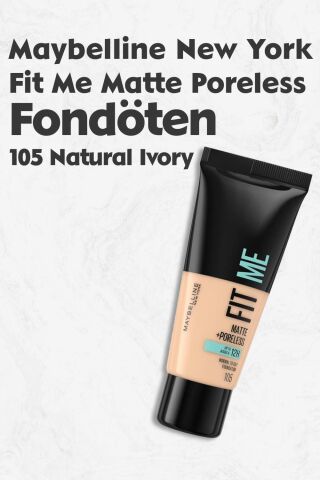 Maybelline Fit Me Matte Poreless Fondöten 105 Natural Ivory