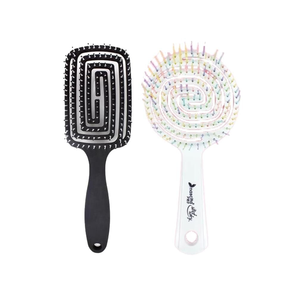 Nascita Üç Boyutlu Saç Fırçası Siyah ve Beyaz