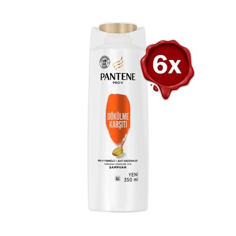 Pantene Şampuan Pro-V Dökülme Karşıtı 350 ml x 6