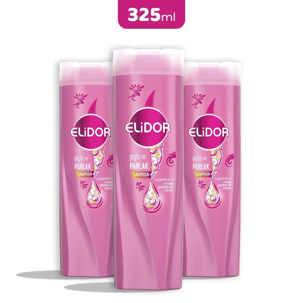 Elidor Superblend Güçlü ve Parlak Şampuan 325 ml x 3