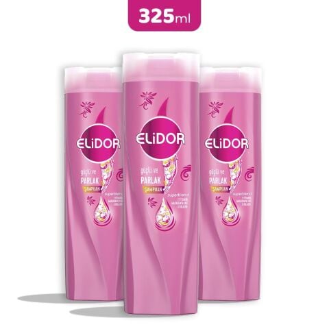 Elidor Superblend Güçlü ve Parlak Şampuan 325 ml x 3