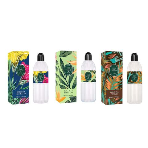 Eyüp Sabri Tuncer Kolonya Hatıralar, Beyaz Çay ve Tütün Pet Şişe 400 ML