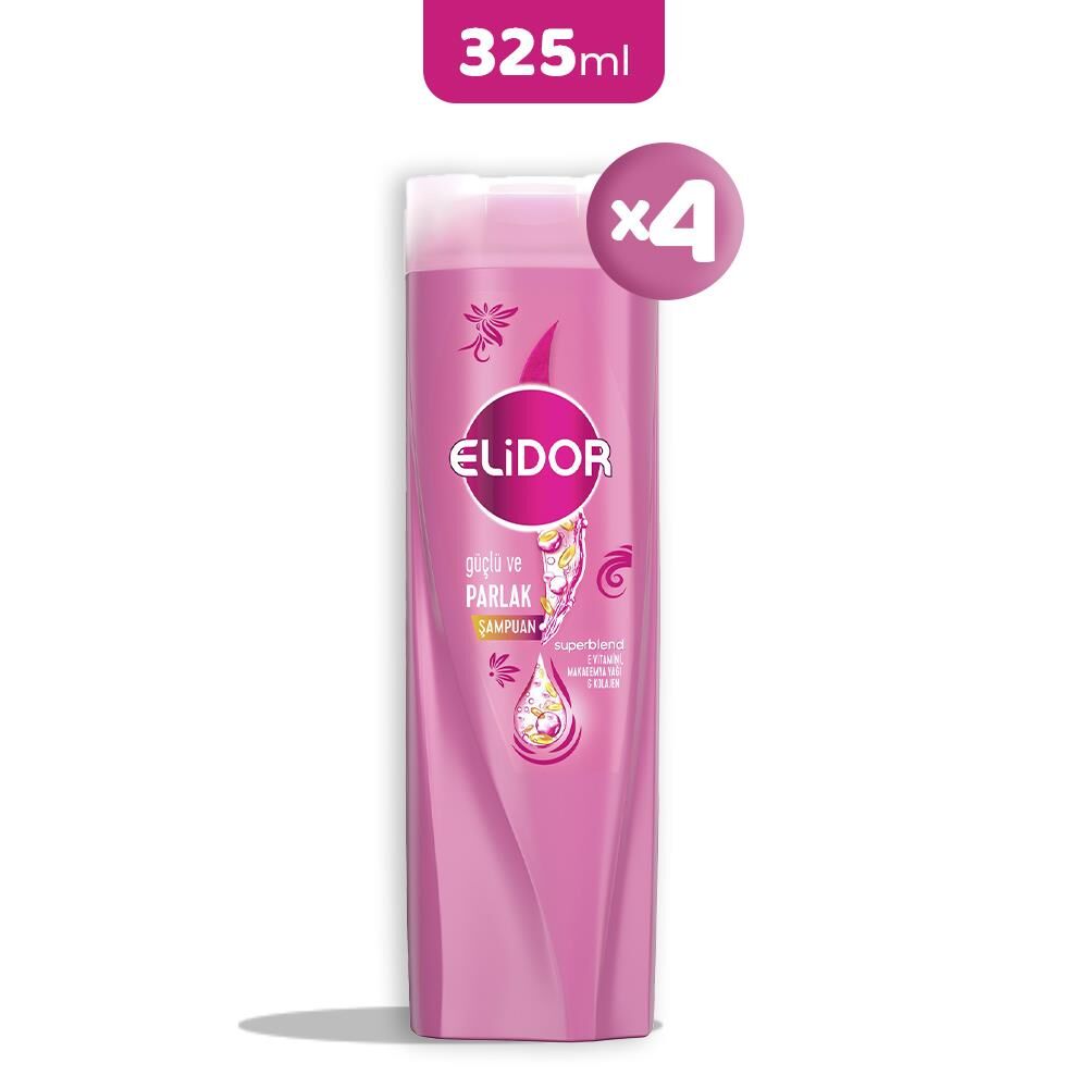 Elidor Superblend Güçlü ve Parlak Şampuan 325 ml x 4