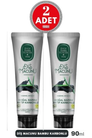 Eyüp Sabri Tuncer Diş Macunu Bambu Karbonlu 90 ml x 2 Adet