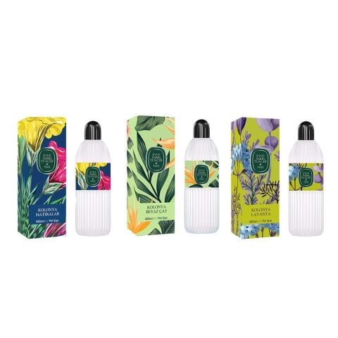 Eyüp Sabri Tuncer Kolonya Hatıralar, Beyaz Çay ve Lavanta Pet Şişe 400 ML