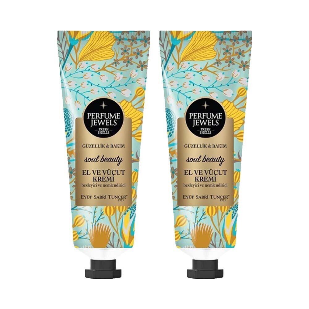 Eyüp Sabri Tuncer Perfume Jewels Soul Beauty El ve Vücut Kremi 50 ml x 2