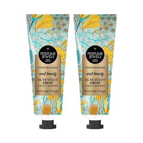 Eyüp Sabri Tuncer Perfume Jewels Soul Beauty El ve Vücut Kremi 50 ml x 2