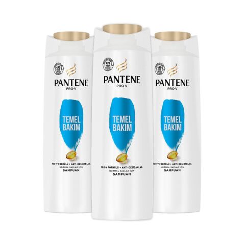 Pantene Şampuan Pro-V Temel Bakım 350 ml x 3