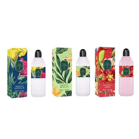 Eyüp Sabri Tuncer Kolonya Hatıralar, Beyaz Çay ve Amber Pet Şişe 400 ML