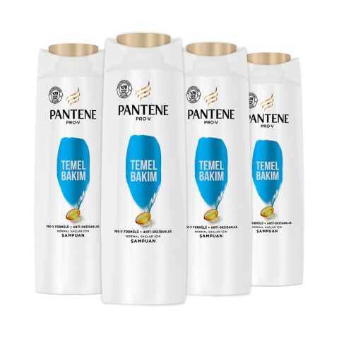 Pantene Şampuan Pro-V Temel Bakım 350 ml x 4