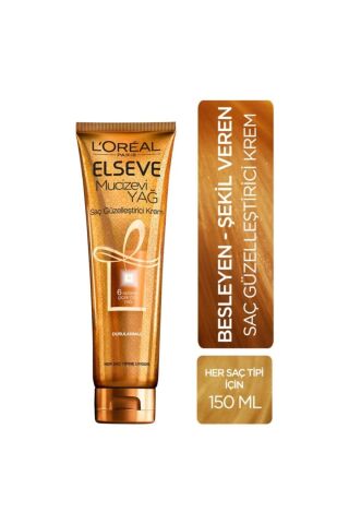 Elseve L'oréal Paris Mucizevi Yağ Saç Güzelleştirici Krem 150 Ml - Her Saç Tipi