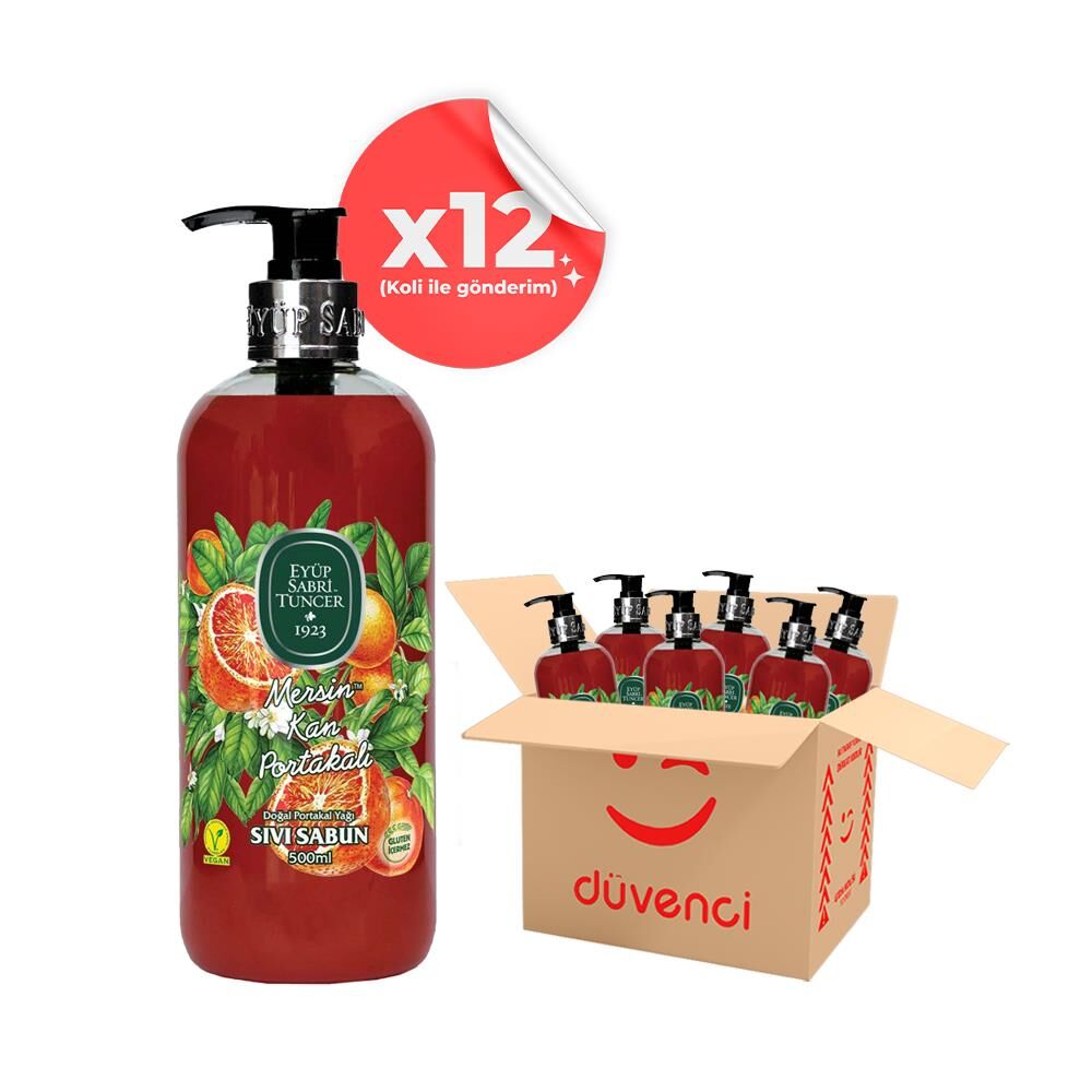 Eyüp Sabri Tuncer Mersin Kan Portakalı Sıvı Sabun 500 ml x 12
