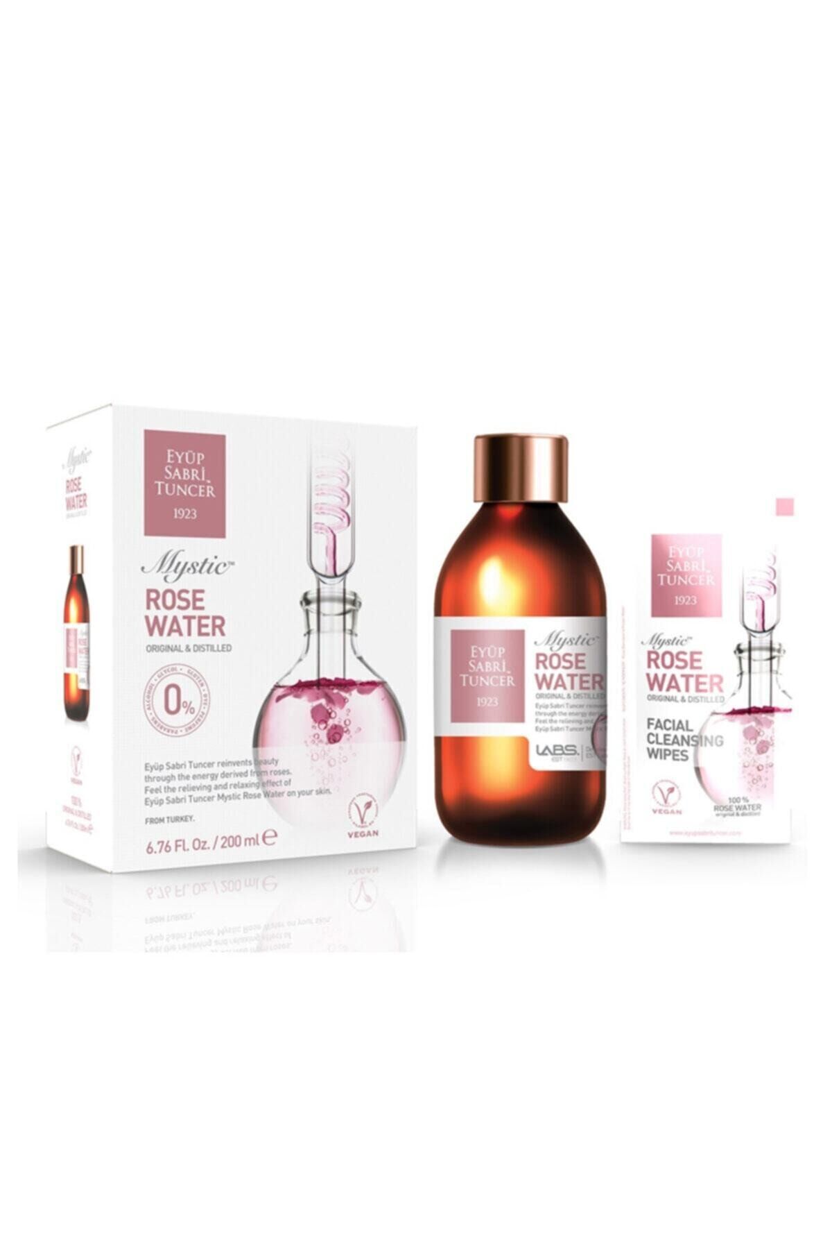 Eyüp Sabri Tuncer Mistik Gül Suyu Cam Şişe 200 ml ve The Adventure 250 ml Vücut Spreyi