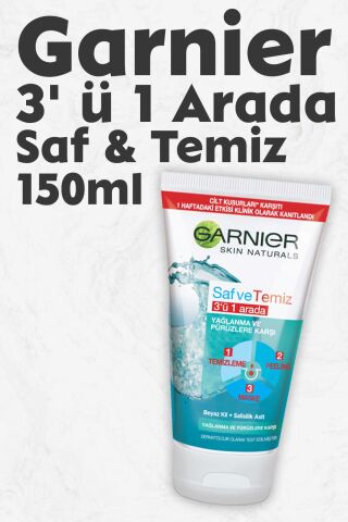 Garnier 3' ü 1 Arada Saf & Temiz 150 ml