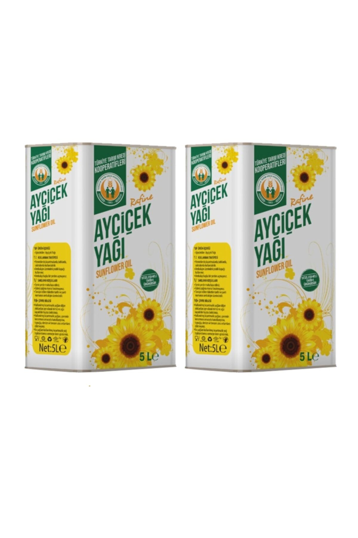 Tarım Kredi Ayçiçek Yağı 5 L TNK x 2 Adet