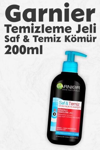 Garnier Siyah Nokta Karşıtı Temizleme Jeli Saf & Temiz Kömür 200 ml