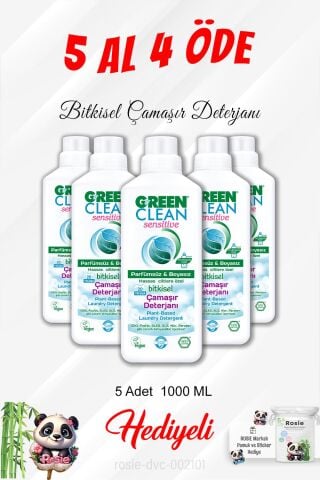5 Al 4 Öde Bitkisel Çamaşır Deterjanı 1000 ML ve Rosie Pamuk
