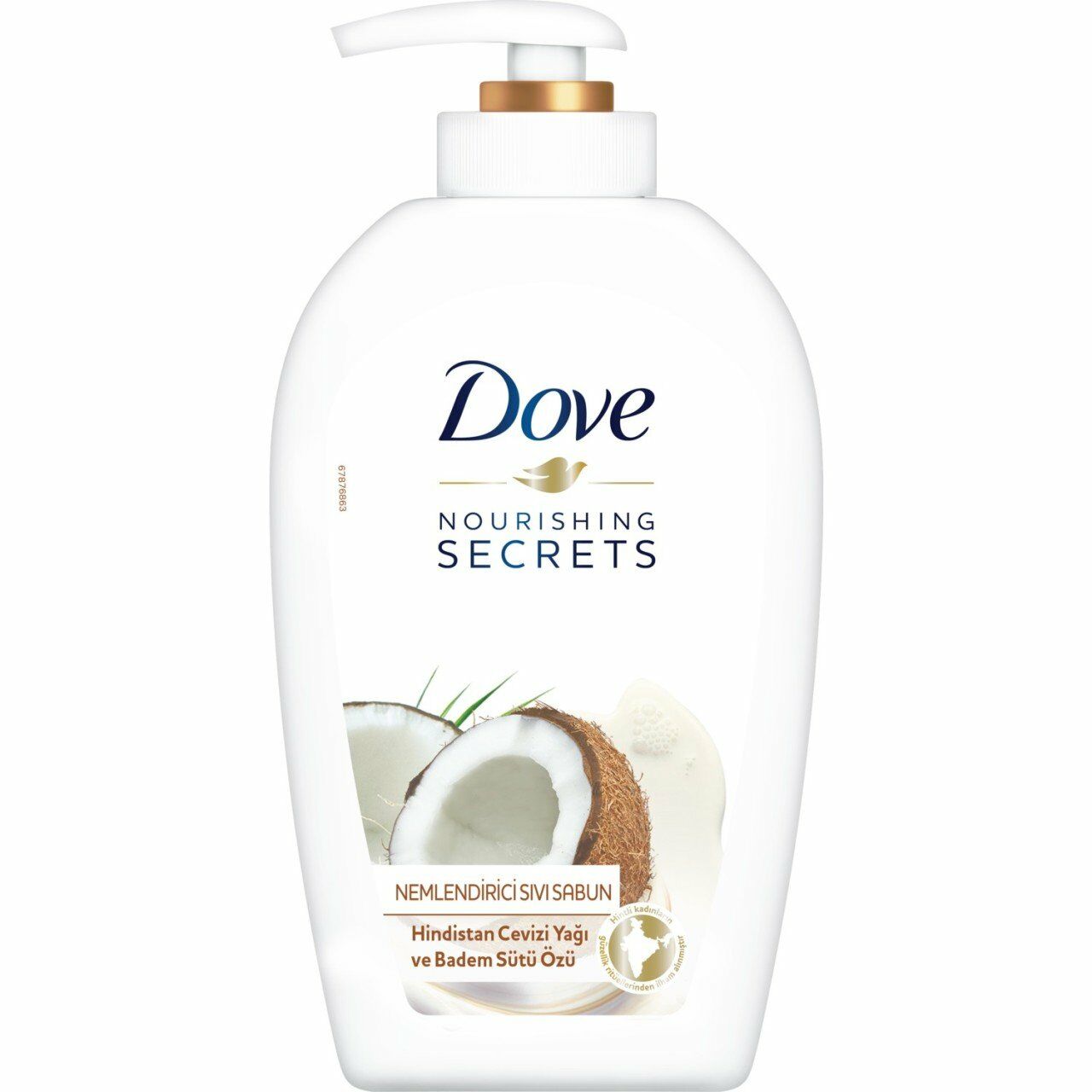 Dove Hindistan Cevizi Yağı ve Badem Sütü Özlü Nemlendiricili Sıvı Sabun 500 ml