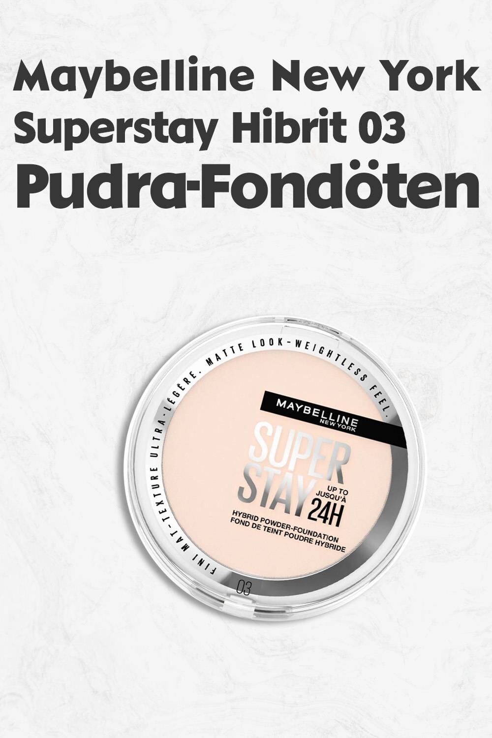 Maybelline Superstay Hibrit Pudra Fondöten - 03
