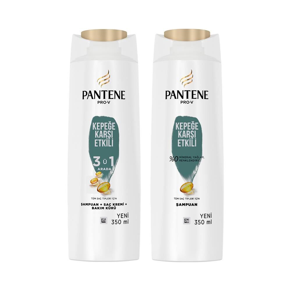 Pantene Şampuan Pro-V Kepeğe Karşı ve Kepeğe Karşı 3'ü 1 Arada 350 ml