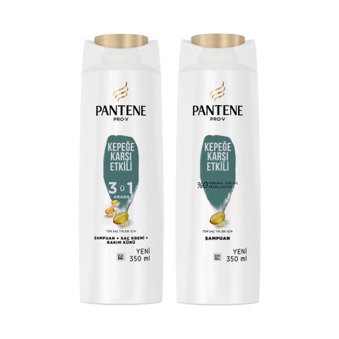 Pantene Şampuan Pro-V Kepeğe Karşı ve Kepeğe Karşı 3'ü 1 Arada 350 ml