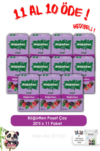 Doğadan 11 AL 10 ÖDE Böğürtlenli Karışık Meyve Çayı ve ROSIE