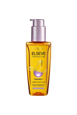 Elseve L'oréal Paris Yıpranmış Saçlar Için Onarıcı Mucizevi Saç Bakım Yağı 100 Ml