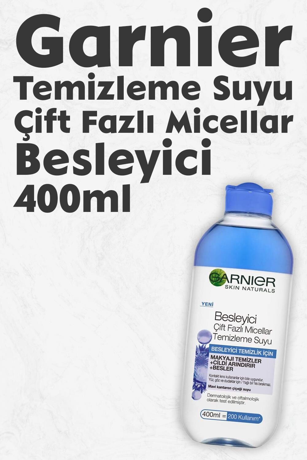 Garnier Micellar Temizleme Suyu Besleyici Çift Fazlı 400 ml