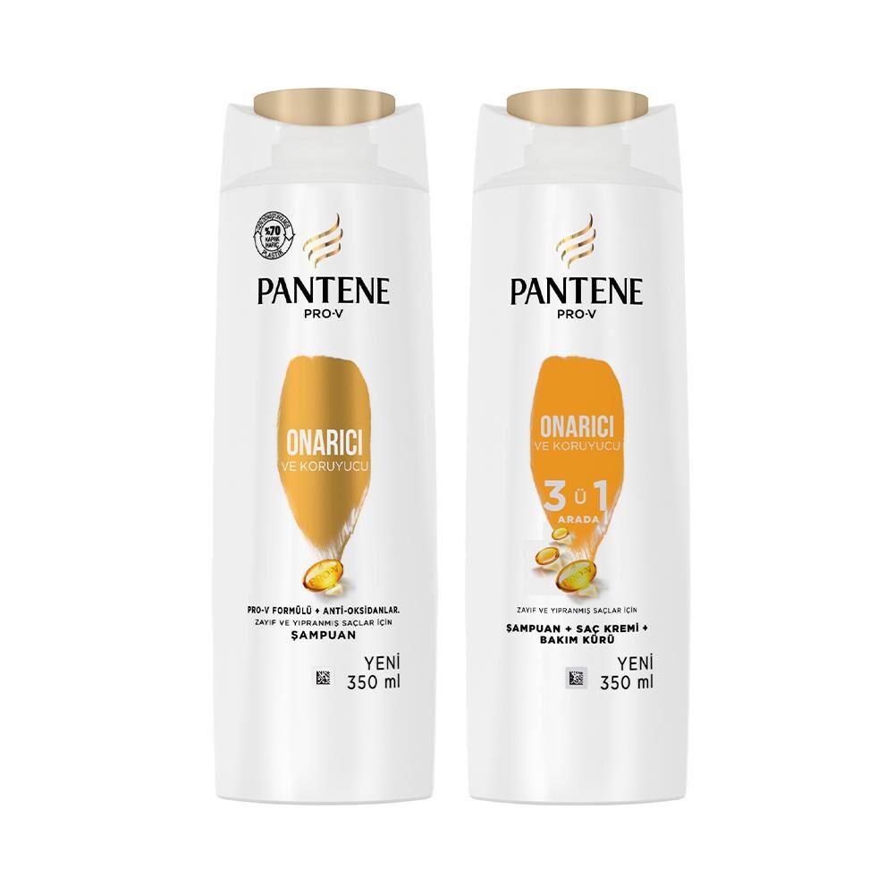 Pantene Şampuan Pro-V Onarıcı ve Onarıcı 3' ü 1 Arada 350 ml