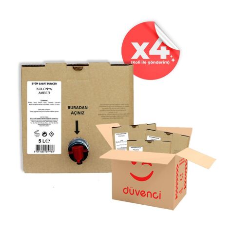 Eyüp Sabri Tuncer Amber Kolonyası 5 lt x 4