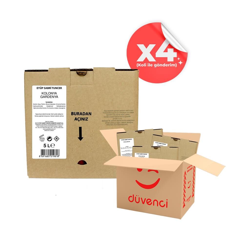 Eyüp Sabri Tuncer Gardenya Kolonyası 5 lt x 4