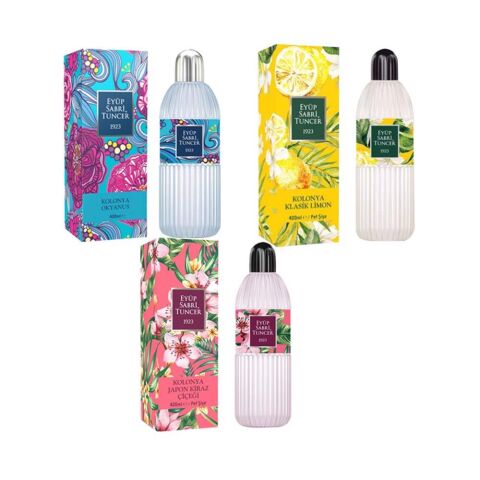 Eyüp Sabri Tuncer 400 ML 3'lü Kolonya Seti