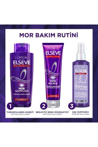 Elseve Loreal Paris Sarı Saç Kurtarıcı Mor Sıvı Bakım Kremi