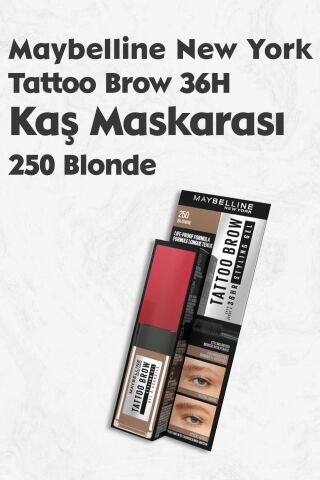 Maybelline Tattoo Brow 36H Kaş Maskarası 250 Blonde