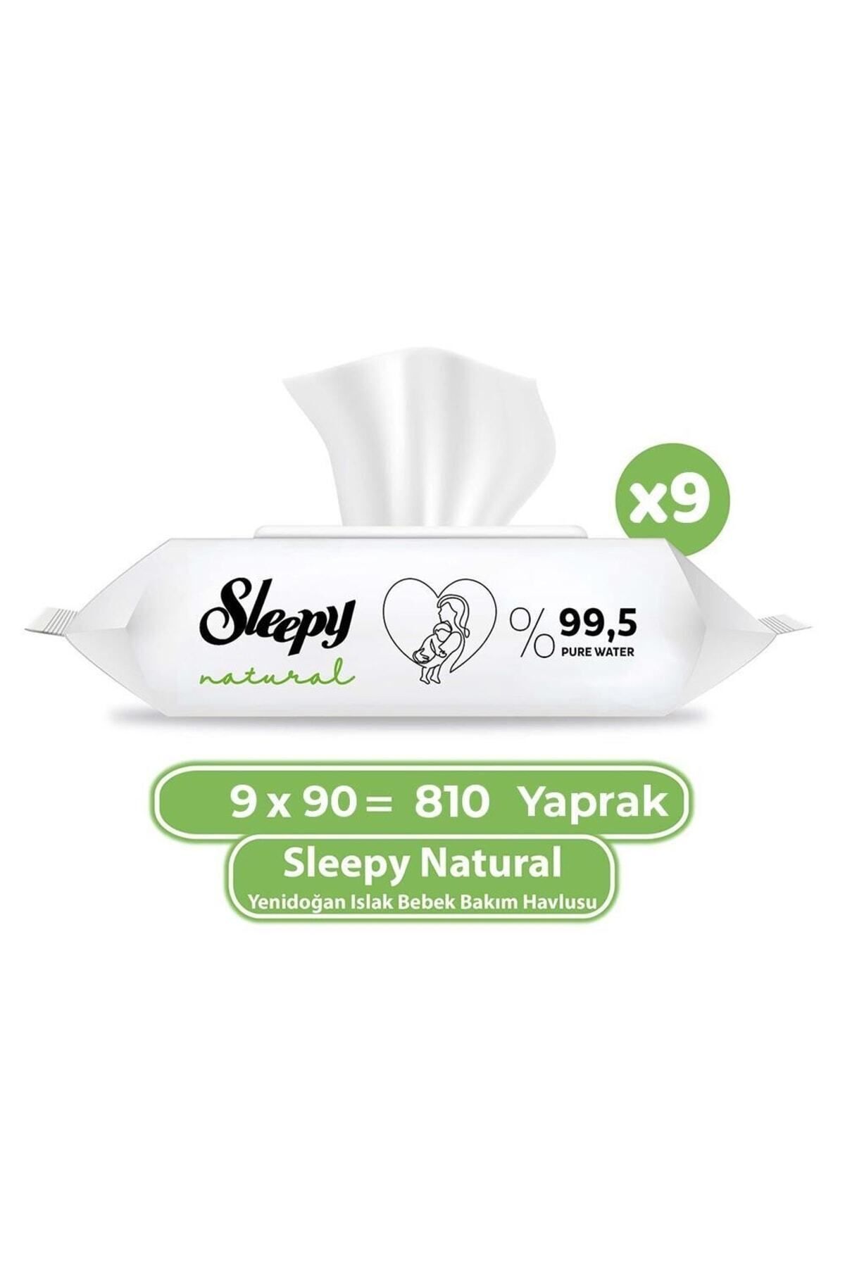 Natural Yenidoğan Islak Mendili 90' Lı X 9 Adet