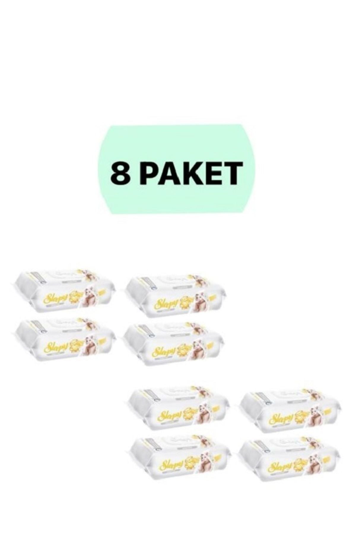 Sleepy Sensitive 90 Yaprak 8'li Paket Islak Mendil & Havlu