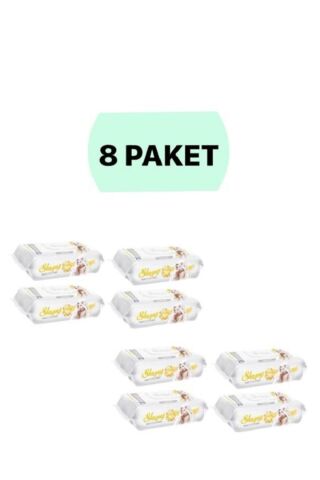 Sleepy Sensitive 90 Yaprak 8'li Paket Islak Mendil & Havlu