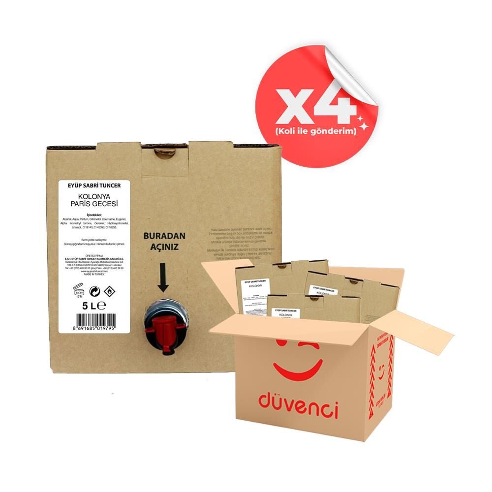 Eyüp Sabri Tuncer Paris Gecesi Kolonyası 5 lt x 4