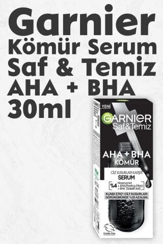 Garnier Serum Saf & Temiz AHA + BHA Kömür 30 ml
