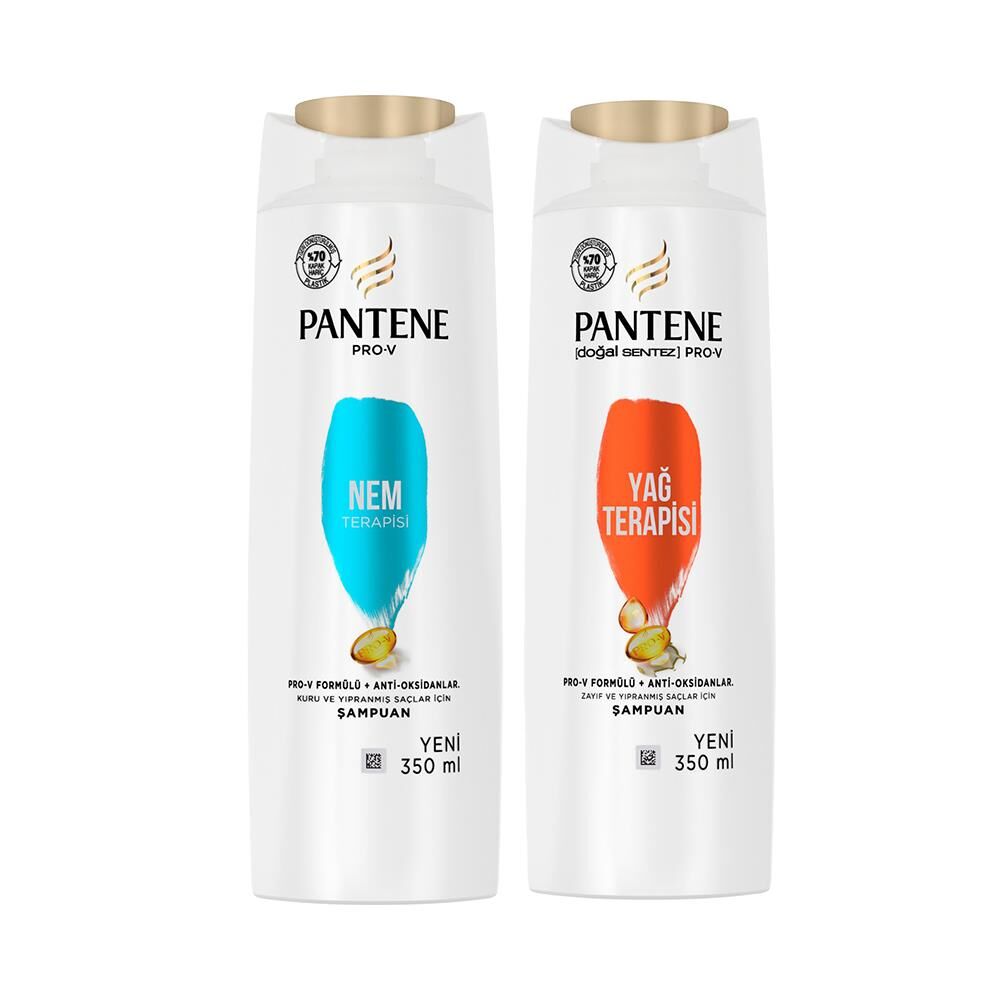 Pantene Şampuan Pro-V Nem Terapisi ve Yağ Terapisi 350 ml