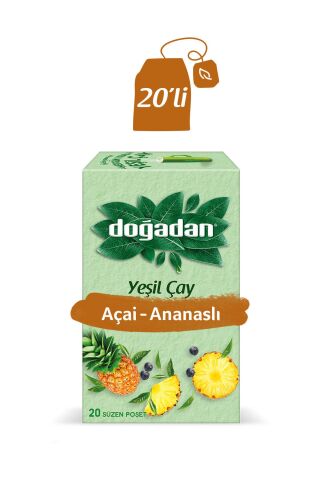 Doğadan Yeşil Çay Açai Ananaslı 20’Li