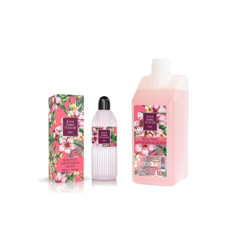 Eyüp Sabri Tuncer Japon Kiraz Çiçeği Kolonyası 400 ml Pet Şişe ve 1 Litre Yedek Şişe