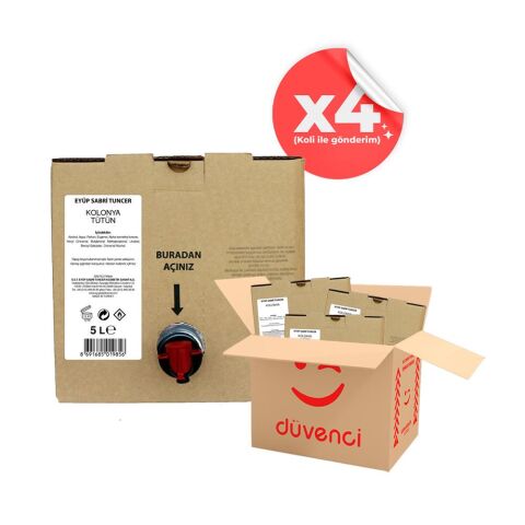 Eyüp Sabri Tuncer Tütün Kolonyası 5 lt x 4