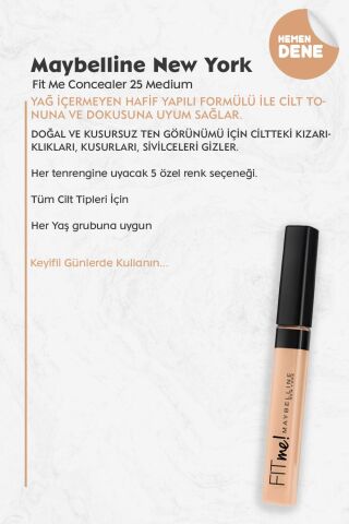 Maybelline New York Fit Me Concealer 25 Medium