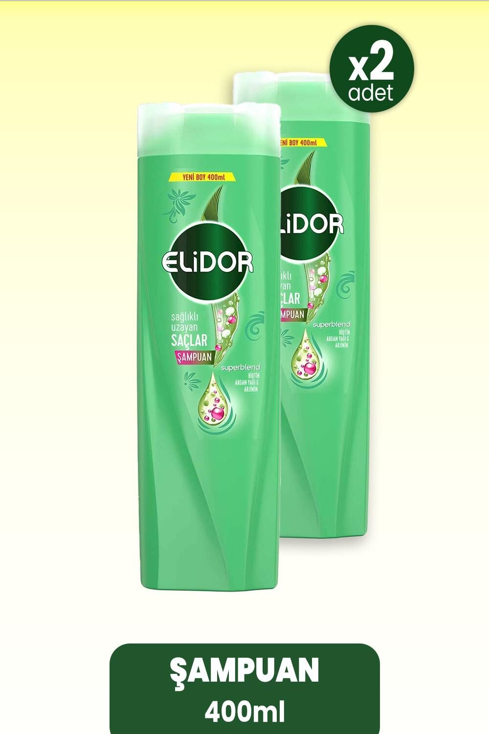Elidor Superblend Şampuan Sağlıklı Uzayan Saçlar 400 ml x 2 Adet