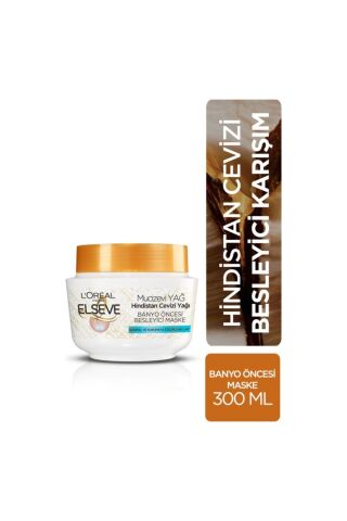 Elseve L'oréal Paris Hindistan Cevizi & Değerli Yağlar Eşsiz Karışım Banyo Öncesi Maske