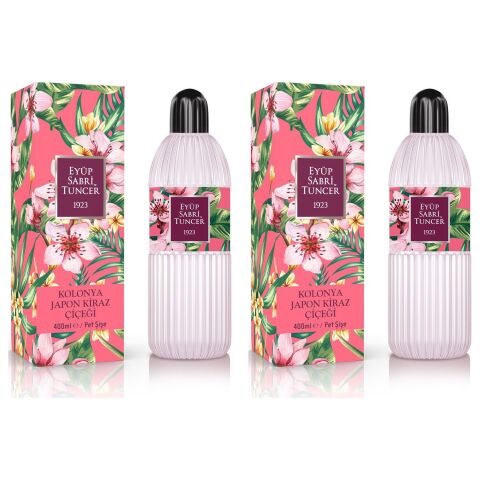 Eyüp Sabri Tuncer Japon Kiraz Çiçeği Kolonyası Pet Şişe 400 ML x 2