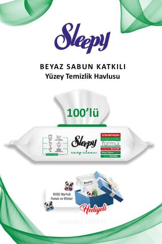 Beyaz Sabun Katkılı Sleepy Easy Clean 100'lü ve Rosie