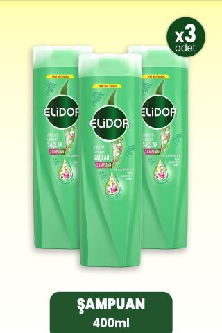 Elidor Superblend Şampuan Sağlıklı Uzayan Saçlar 400 ml x 3 Adet