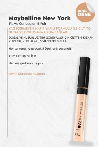 Maybelline New York Fit Me Concealer 15 Fair